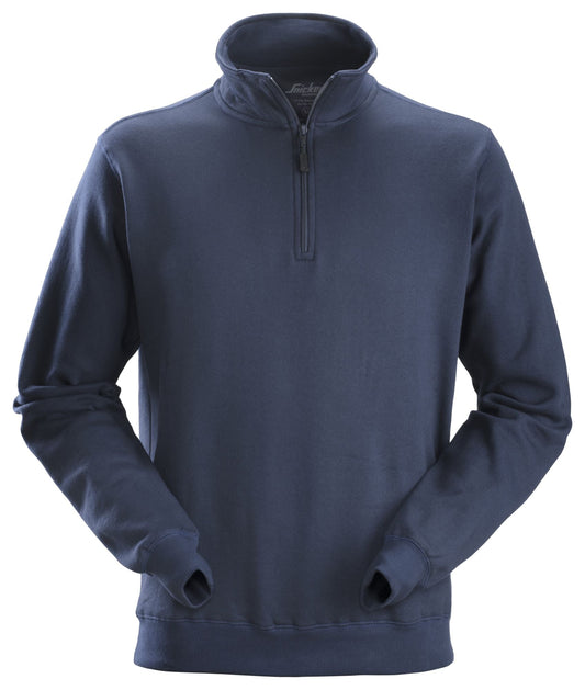 Snickers Workwear - 2818 Sudadera con media cremallera azul marino - Ferrotecnia