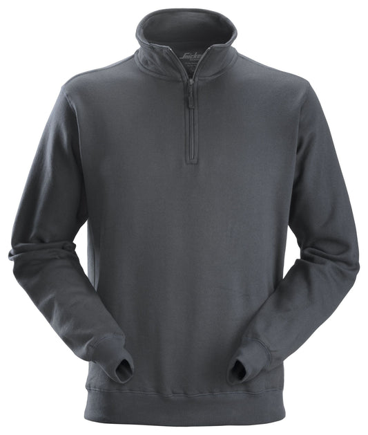 Snickers Workwear - 2818 Sudadera con media cremallera gris acero - Ferrotecnia