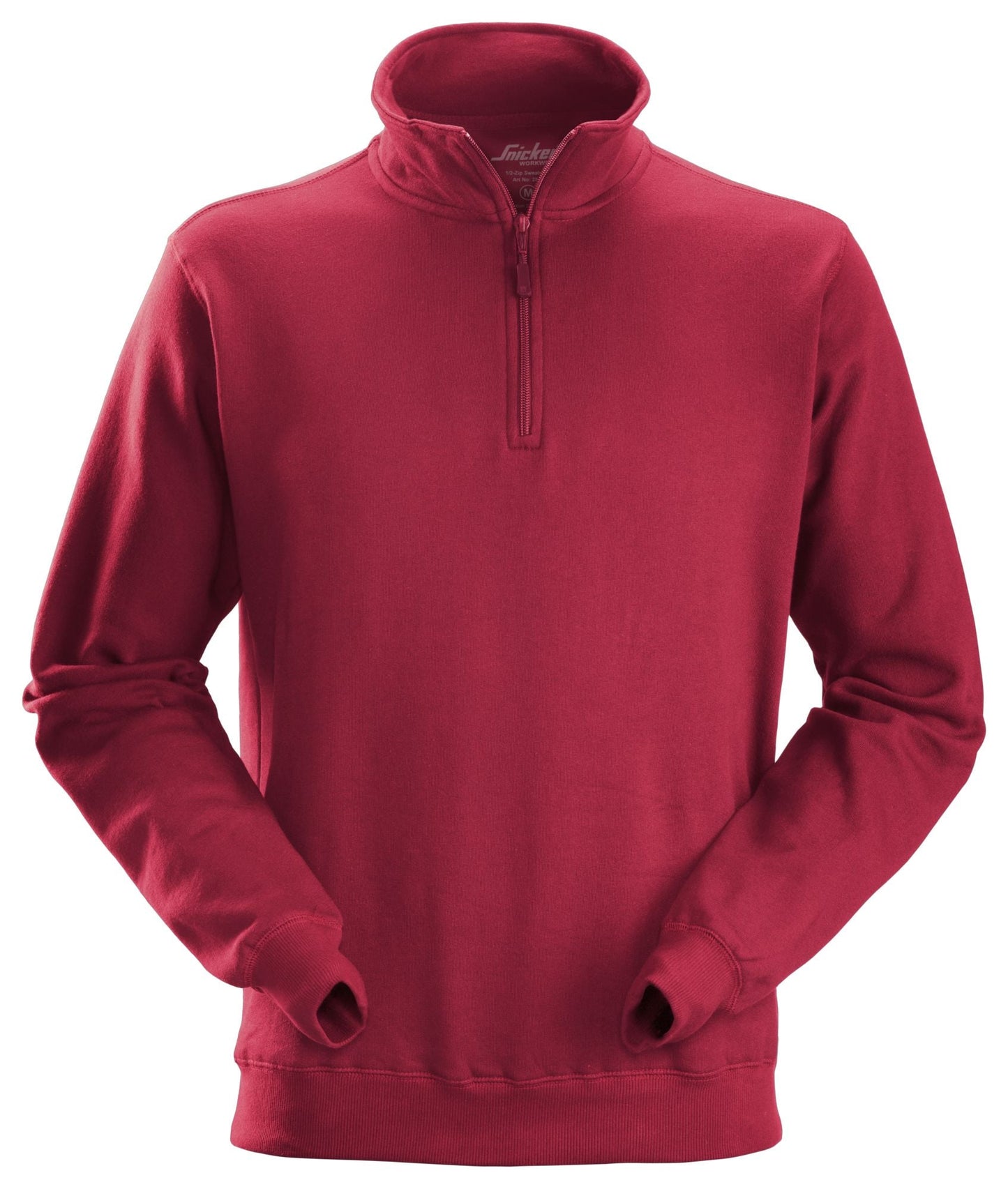 Snickers Workwear - 2818 Sudadera con media cremallera roja - Ferrotecnia