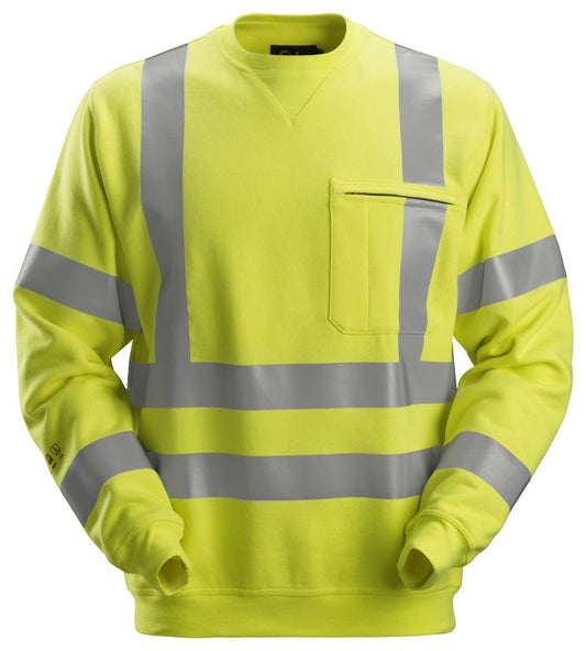 Snickers Workwear - 2863 Sudadera ProtecWork alta visibilidad clase 3 amarillo - Ferrotecnia