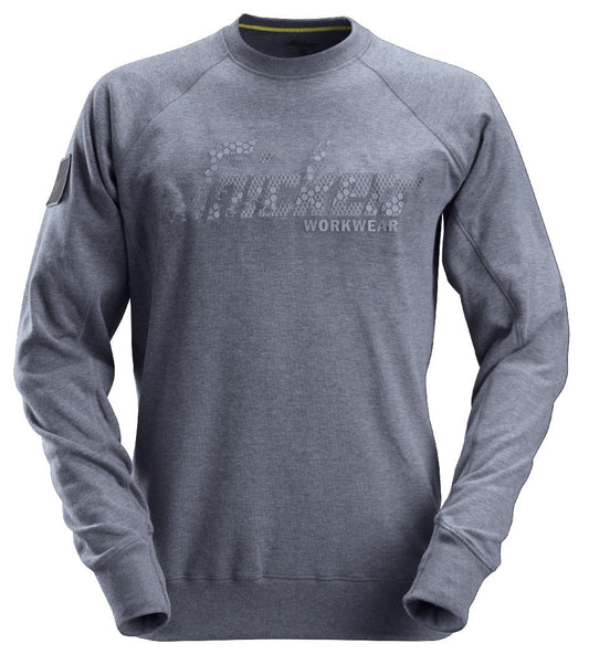 Snickers Workwear 2882 Sudadera con logo 3D azul oscuro melange - Ferrotecnia