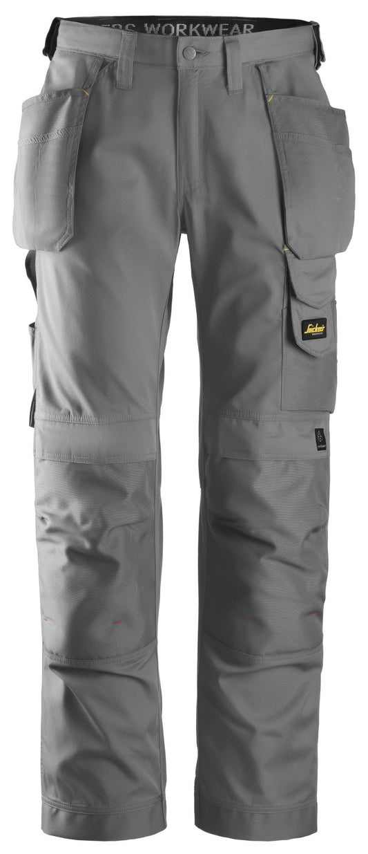 Snickers Workwear 3211 Pantalones largos de trabajo CoolTwill bolsillos flotantes Gris - Ferrotecnia
