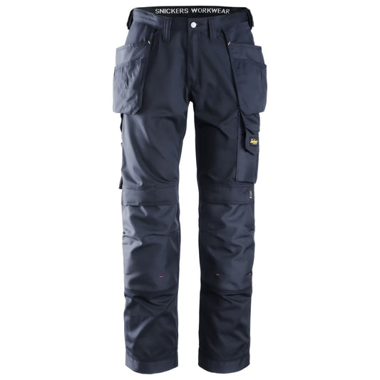 Snickers Workwear 32119595152 - 3211 Pantalón largo CoolTwill con bolsillos flotantes azul marino talla 152