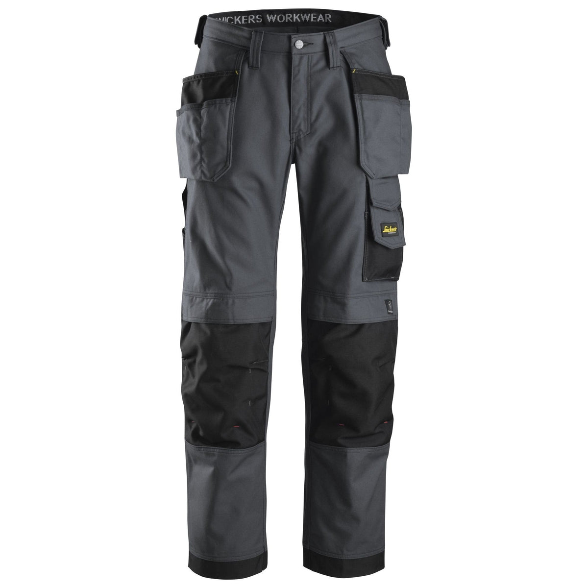 Snickers Workwear - 3214 Pantalones largos de trabajo Canvas+ bolsillos flotantes Gris acero / Negro - Ferrotecnia