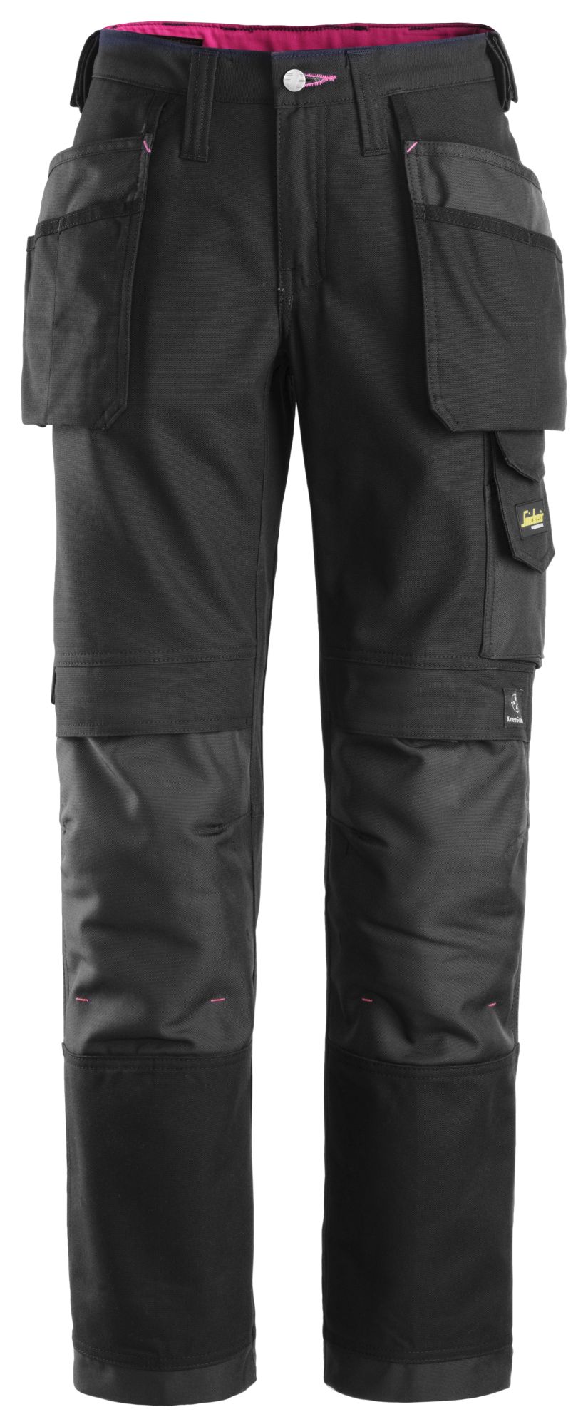 Snickers Workwear - 3714 Pantalón largo para mujer con bolsillos flotantes Canvas+ negro - Ferrotecnia
