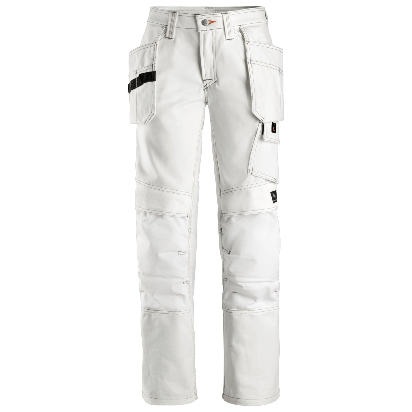 Snickers Workwear 37750909019 - 3775 Women's Painter's Trousers with Floating Pockets, White, Size 19