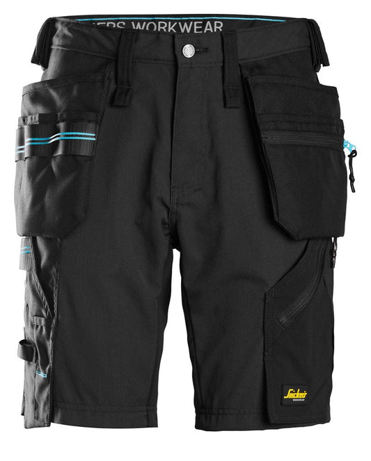 Snickers Workwear - 6110 Pantalones cortos de trabajo LiteWork 37.5® con bolsillos flotantes negro - Ferrotecnia