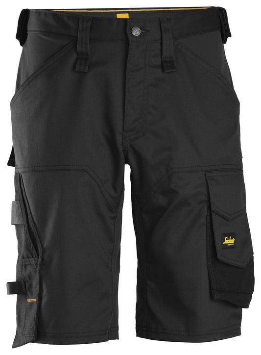Snickers Workwear - 6153 Pantalones cortos de trabajo elásticos de ajuste holgado AllroundWork negro - Ferrotecnia