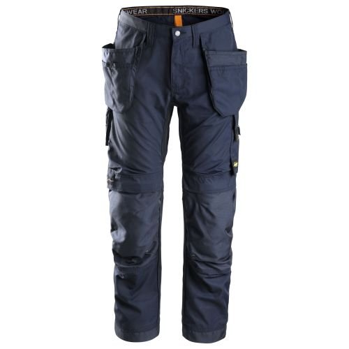 Snickers Workwear 62019595116 - 6201 Pantalón largo AllroundWork con bolsillos flotantes azul marino talla 116 - Ferrotecnia