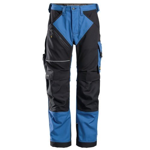 Snickers Workwear 63145604050 - 6314 Pantalones largos de trabajo Canvas+ RuffWork azul verdadero - negro talla 50 - Ferrotecnia