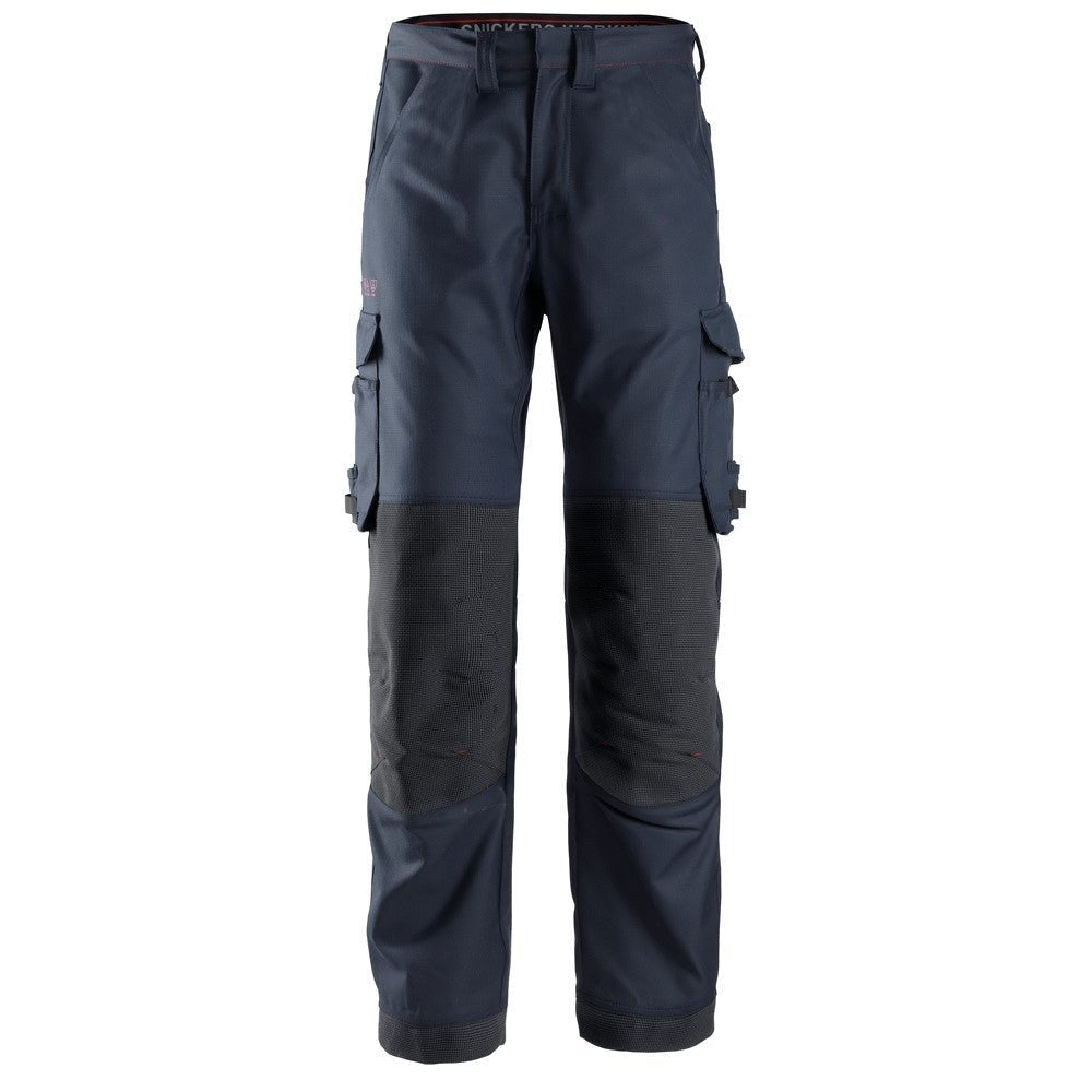 Snickers Workwear 63629500052 - 6362 ProtecWork Long Work Trousers with Symmetrical Pockets, Navy Blue, Size 52
