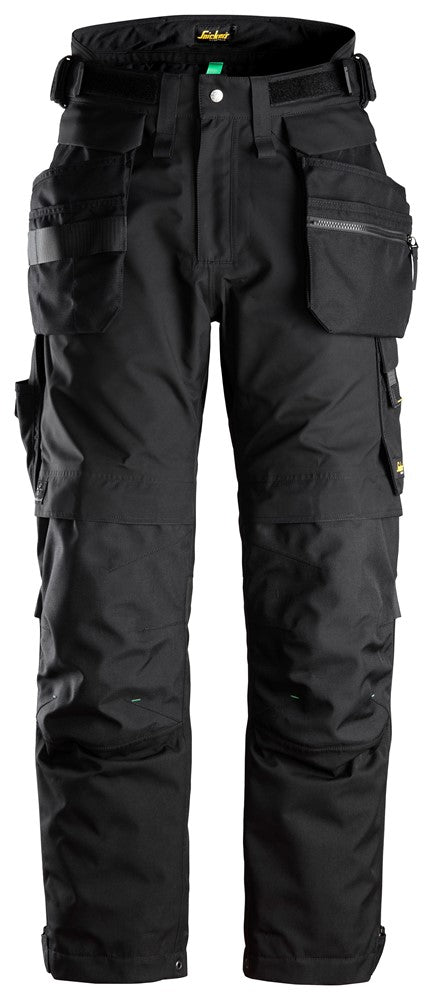 Snickers Workwear - 6580 Pantalones largos de trabajo FlexiWork negros con GORETEX® 37.5® y bolsillos flotantes - Ferrotecnia