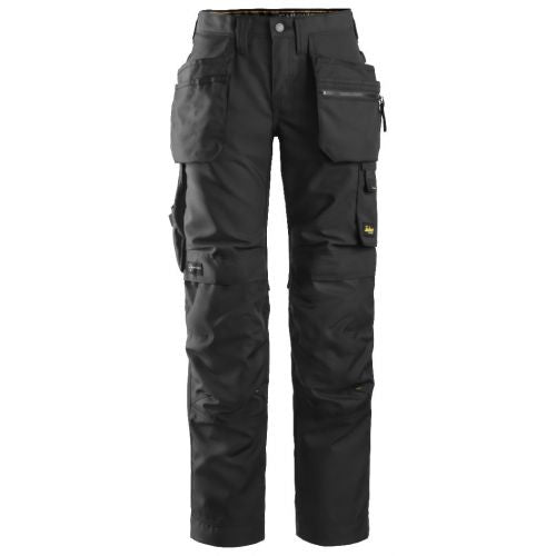Snickers Workwear 67010404022 - Pantalon de mujer AllroundWork+ con bolsillos flotantes negro talla 022 - Ferrotecnia