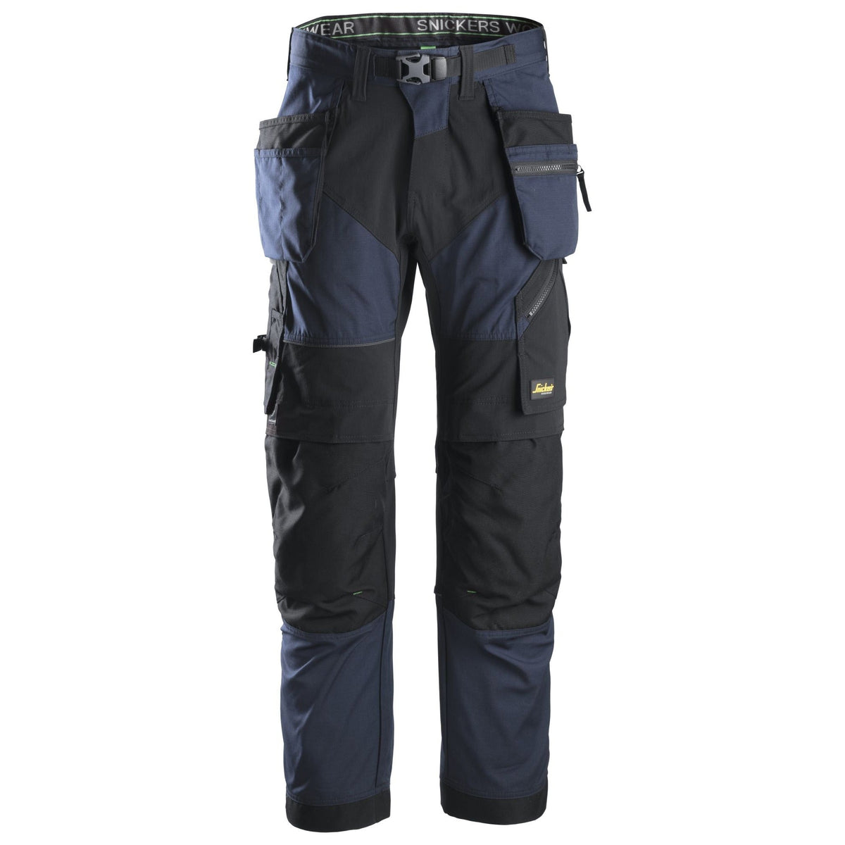 Snickers Workwear - 6902 Pantalones largos de trabajo FlexiWork bolsillos flotantes azul marino/ negro - Ferrotecnia