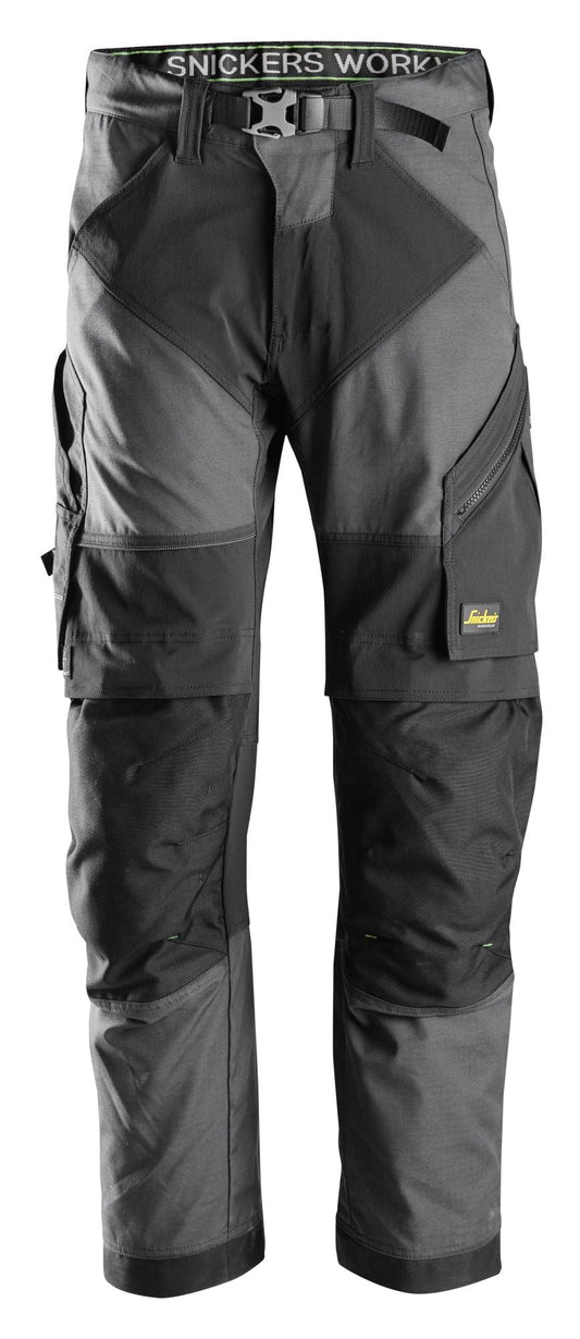 Snickers Workwear - 6903 Pantalones largos de trabajo FlexiWork gris acero/ negro - Ferrotecnia