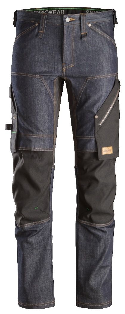 Snickers Workwear - 6956 Pantalones largos de trabajo FlexiWork en tejido vaquero - Ferrotecnia