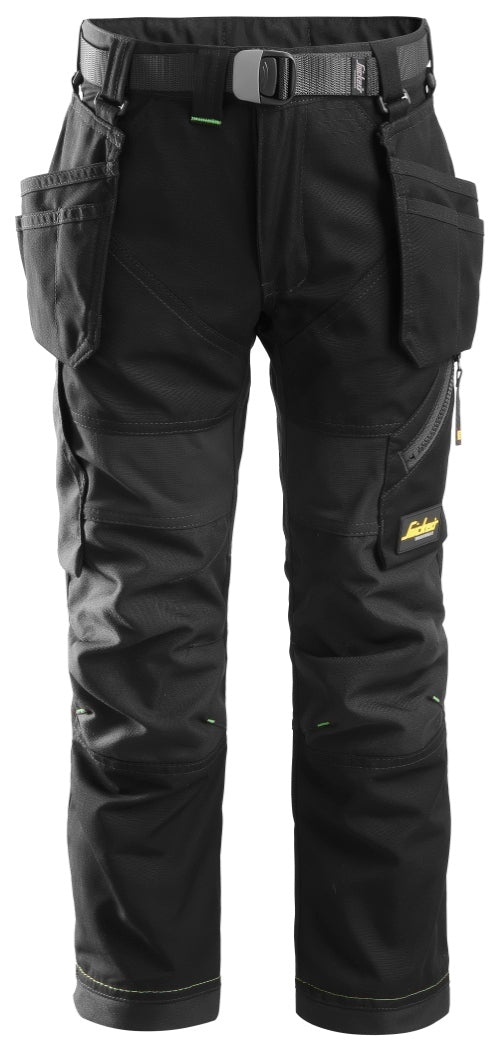 Snickers Workwear - 7505 Pantalones largos junior FlexiWork negros - Ferrotecnia