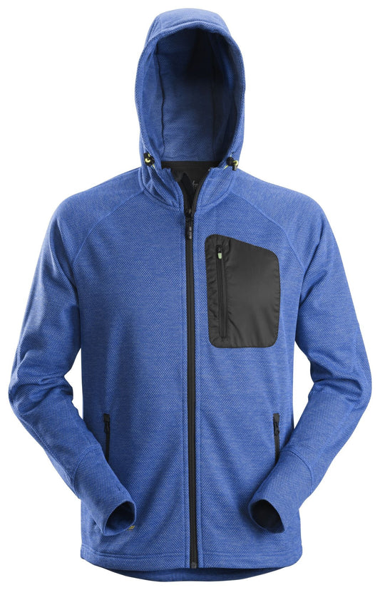 Snickers Workwear - 8041 Sudadera con capucha y forro polar Flexiwork azul verdadero - negro - Ferrotecnia