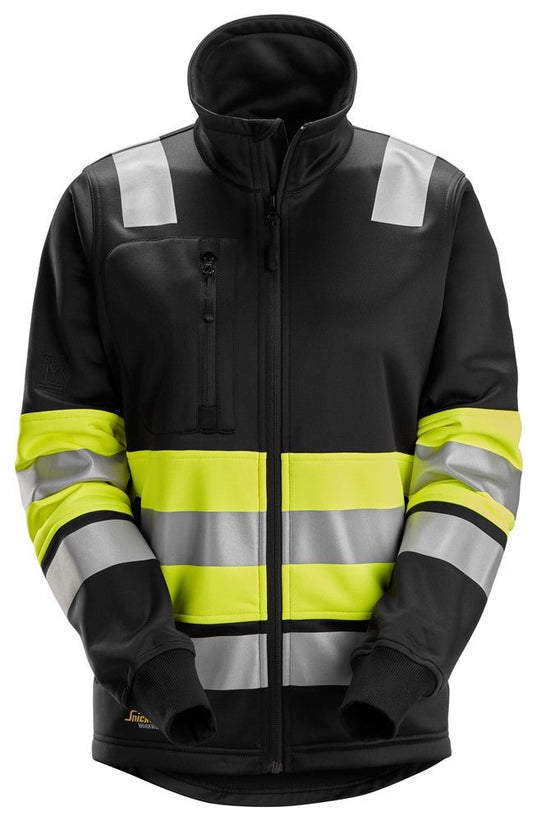 Snickers Workwear - 8077 Chaqueta con cremallera completa para mujer de alta visibilidad clase 1 color amarillo/ negro - Ferrotecnia