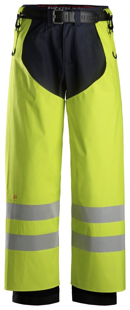 Snickers Workwear - 8269 Chaparreras de lluvia PU de alta visibilidad clase 2 ProtecWork amarillo - Ferrotecnia