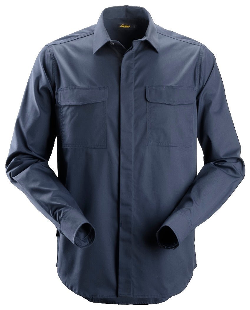 Snickers Workwear - 8510 Camisa Servicios manga larga Azul marino - Ferrotecnia