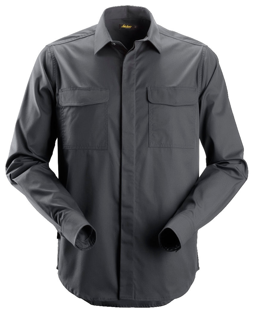 Snickers Workwear - 8510 Camisa Servicios manga larga Gris acero - Ferrotecnia