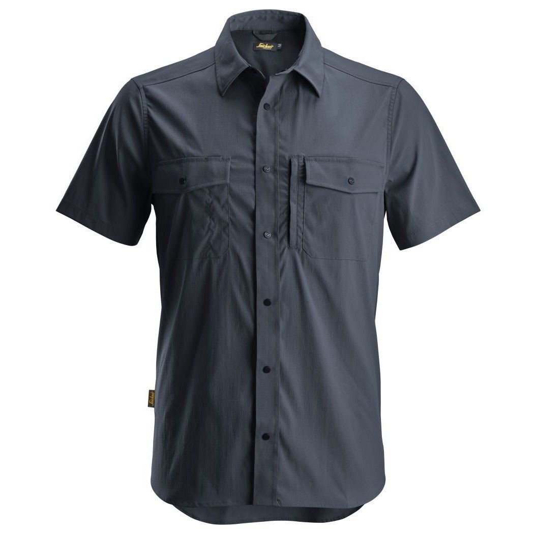 Snickers Workwear - 8520 Camisa de manga corta absorbente LiteWork azul marino - Ferrotecnia
