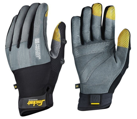Snickers Workwear - 9574 Par de guantes Precision Protect Negro / Gris - Ferrotecnia