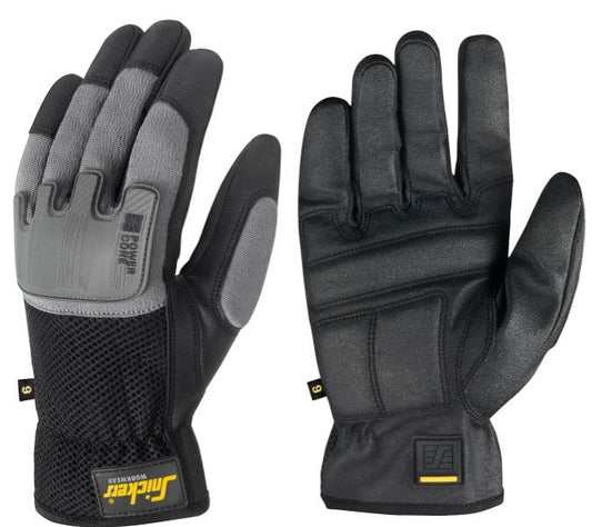 Snickers Workwear - 9585 Par de guantes Power Core negro y gris roca - Ferrotecnia