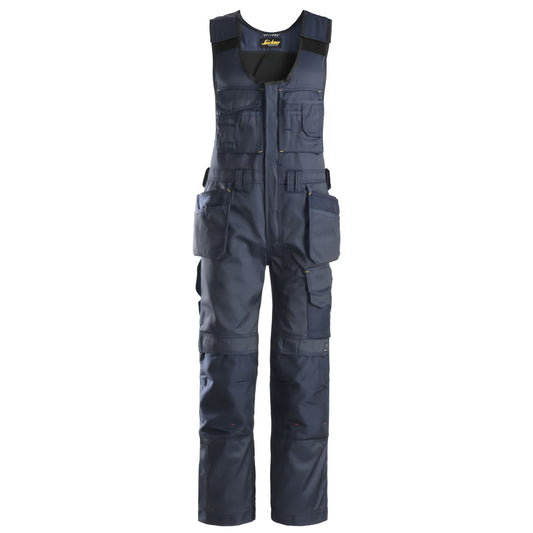 Snickers Workwear 0212 DuraTwill Floating Pockets Dungarees Navy