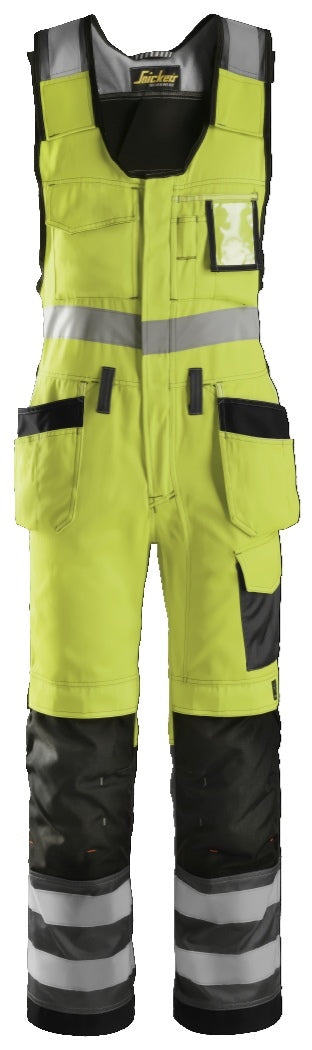 Snickers Workwear 02136674050 - 0213 Peto bolsillos flotantes Alta Visibilidad Clase 2 amarillo-gris antracita talla 50