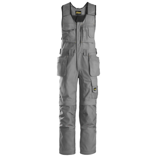 Snickers Workwear - 0214 Peto con bolsillos flotantes Canvas+ Gris