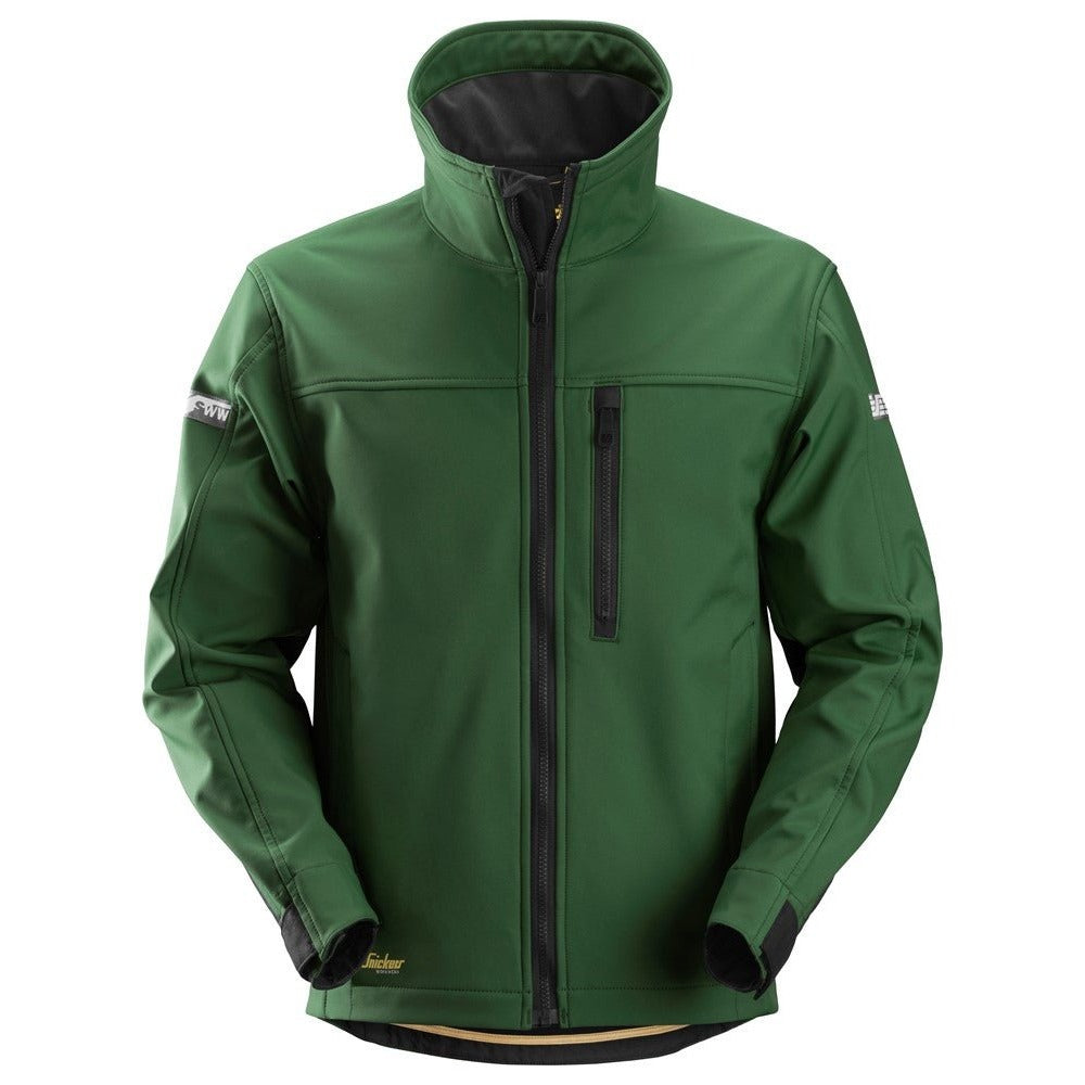 Snickers Workwear - 1200 Soft Shell AllroundWork Jacket Forest Green-Black