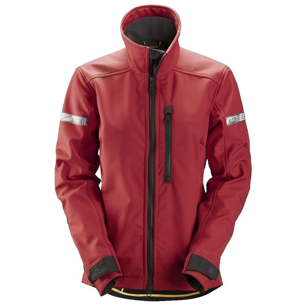 Snickers Workwear - 1207 Chaqueta de mujer softshell AllroundWork rojo/ negro