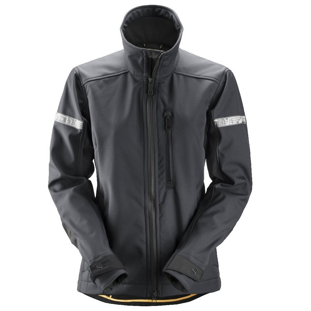 Snickers Workwear - 1207 Chaqueta de mujer softshell AllroundWork gris acero/ negro