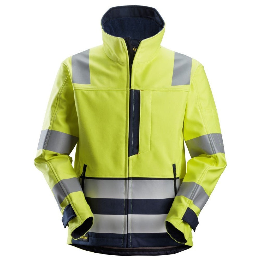 Snickers Workwear - 1260 Chaqueta Softshell ProtecWork clase 3 amarillo/ azul marino