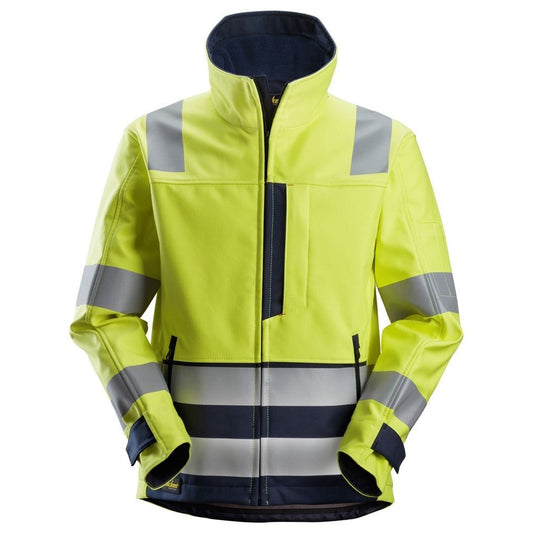 Snickers Workwear - 1260 Chaqueta Softshell ProtecWork clase 3 amarillo/ azul marino