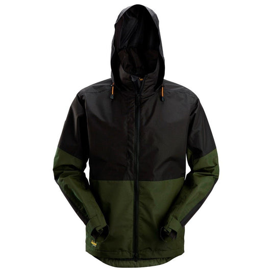 Snickers Workwear - 1304 Chaqueta impermeable AllroundWork color verde khaki/ negro