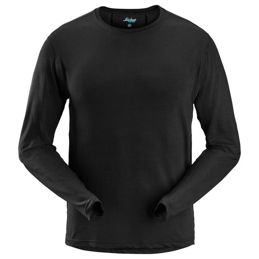 Snickers Workwear - 2411 Camiseta de manga larga LiteWork negro