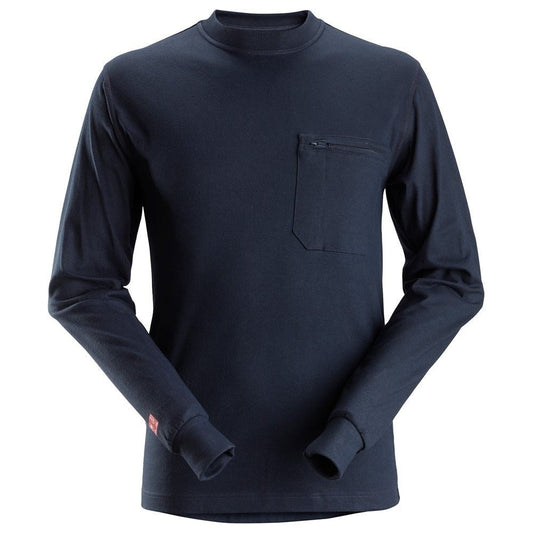 Snickers Workwear - 2460 Camiseta de manga larga ProtecWork azul marino