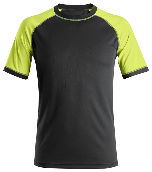 Snickers Workwear 25050467004 - 2505 Camiseta de manga corta Neon negro-amarillo neon talla S