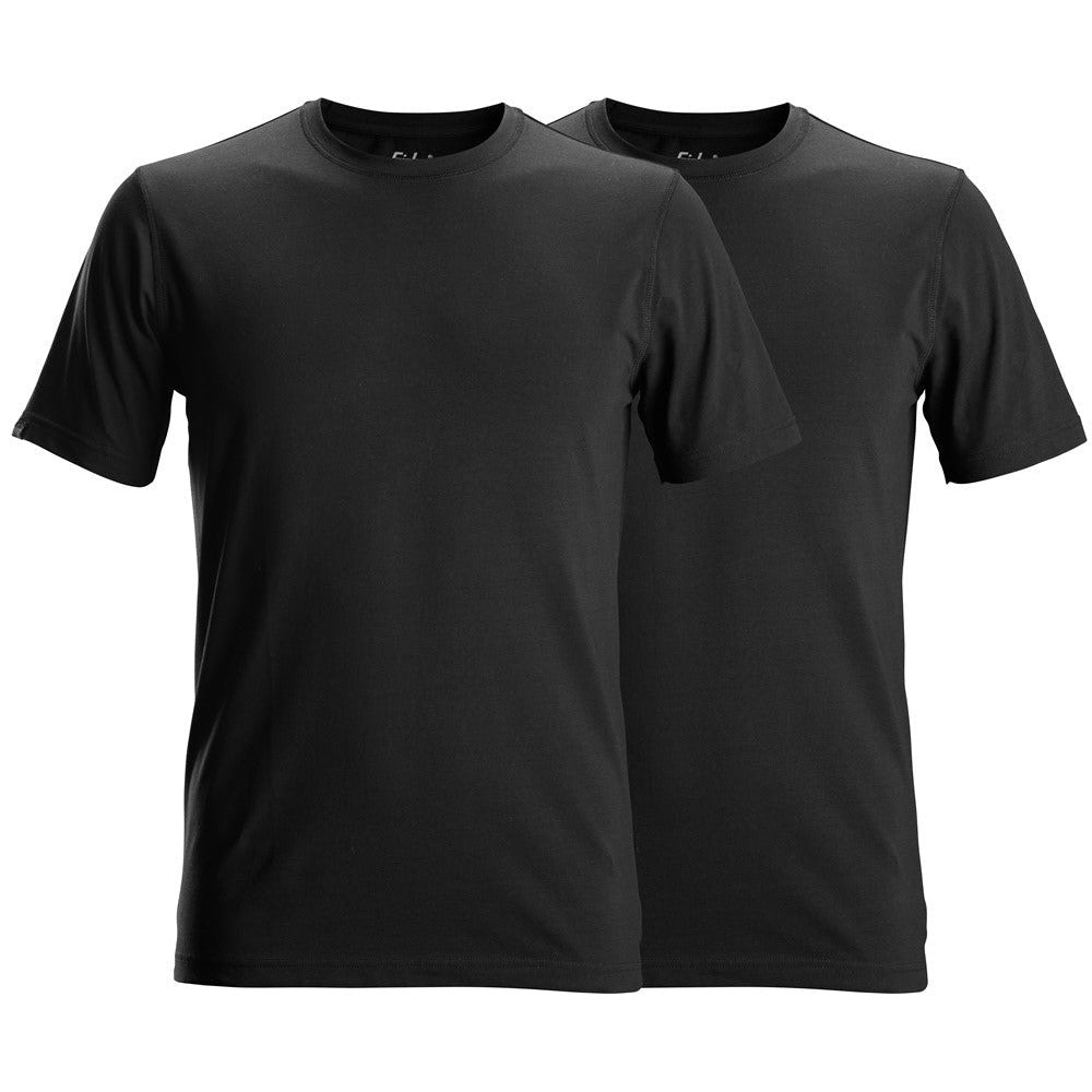 Snickers Workwear - 2529 Short-Sleeved T-Shirts (2-Pack) Black