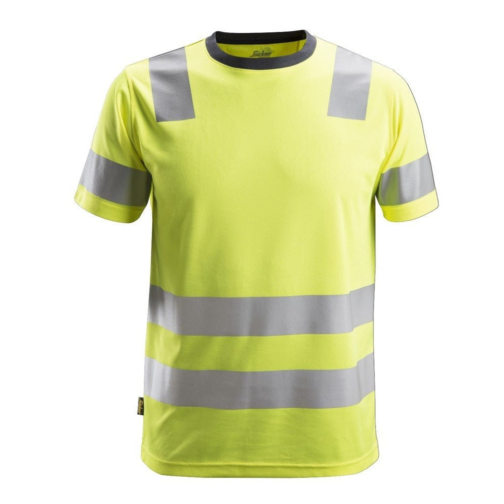 Snickers Workwear - 2530 Camiseta de manga corta de alta visibilidad clase 2 amarillo