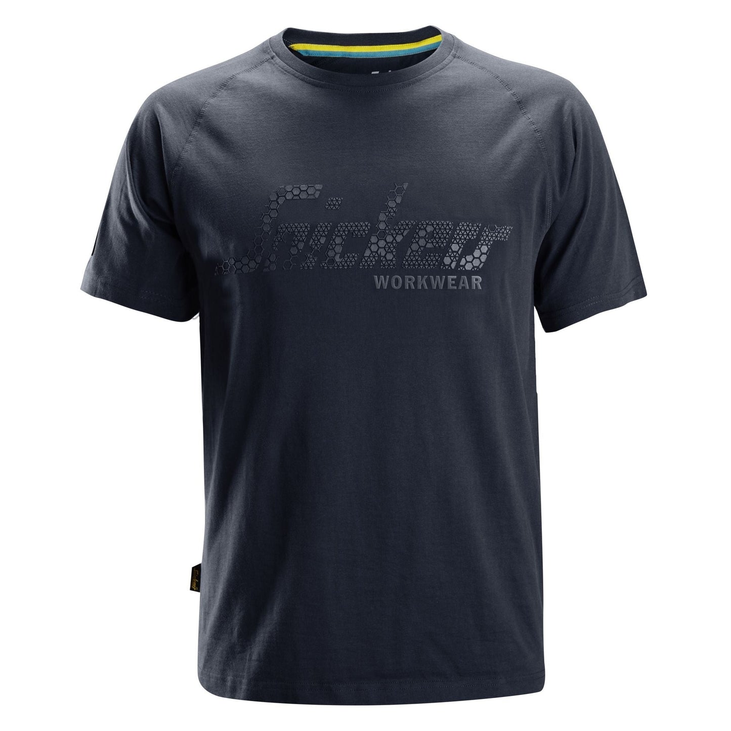 Snickers Workwear 2580 Embossed Logo T-Shirt Navy Blue