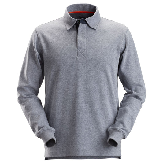 Snickers Workwear - 2612 AllroundWork Long-Sleeved Rugby Polo Shirt, Grey
