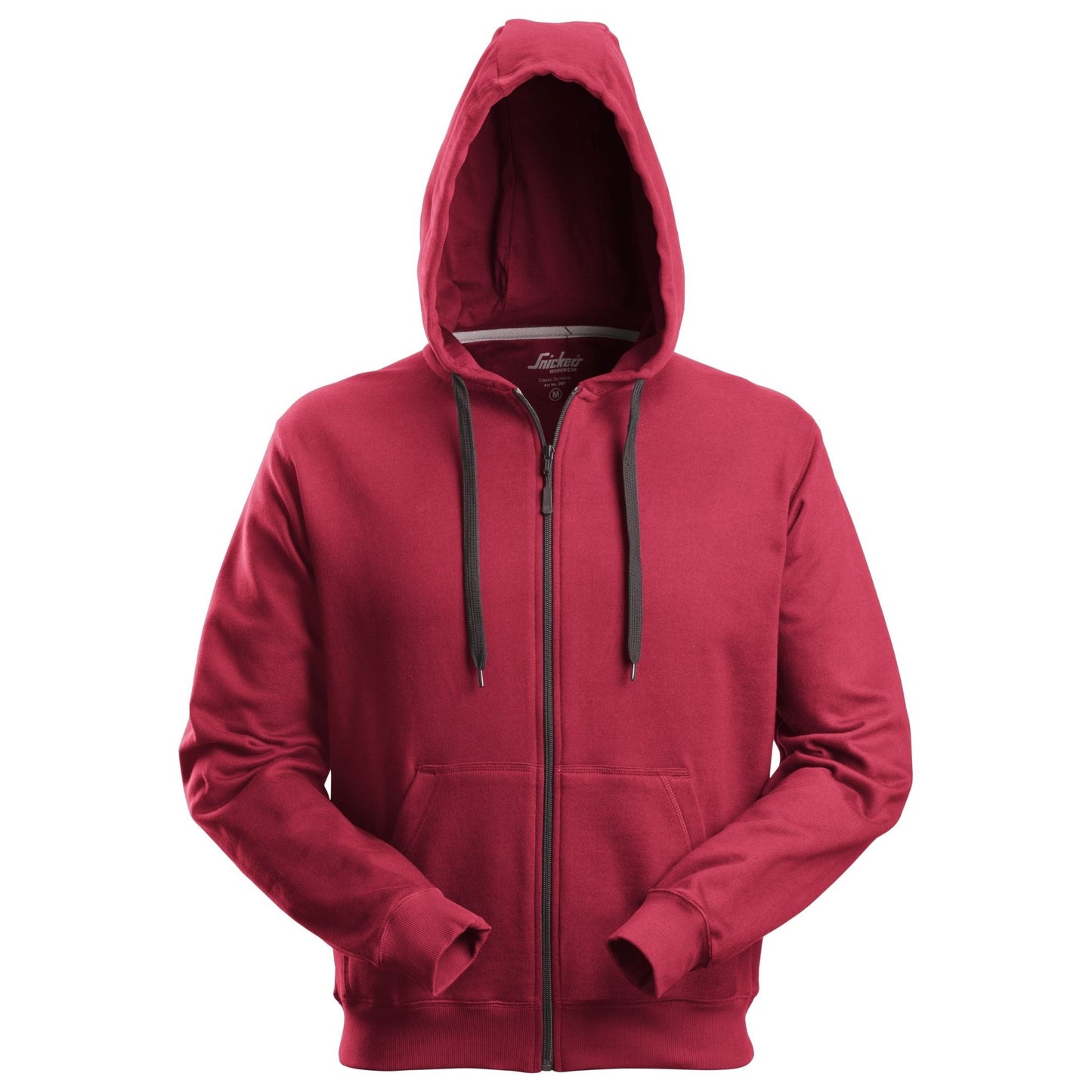Snickers Workwear - Sweat à capuche zippé classique 2801, rouge