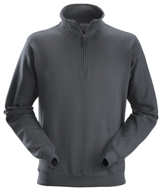 Snickers Workwear 2818 Sudadera con media cremallera gris acero