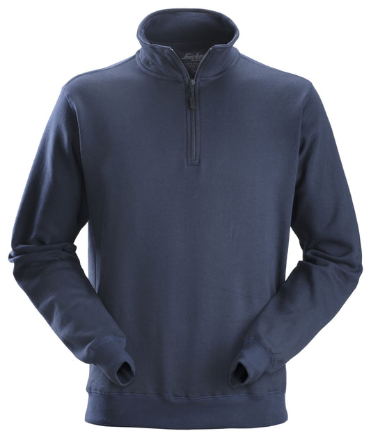 Snickers Workwear 2818 Sudadera con media cremallera azul marino