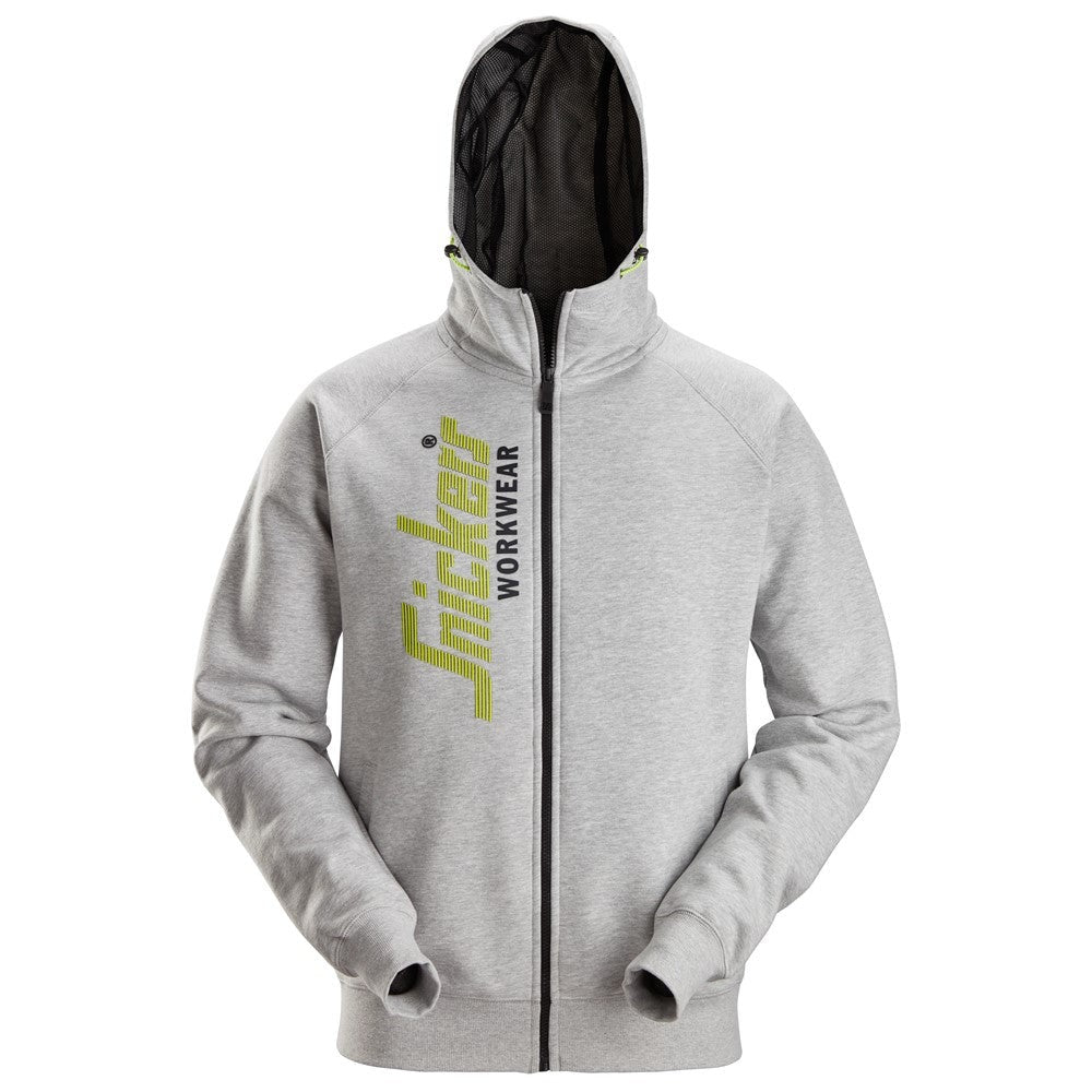 Snickers Workwear - 2846 Sudaderas con cremallera y capucha color gris jaspeado