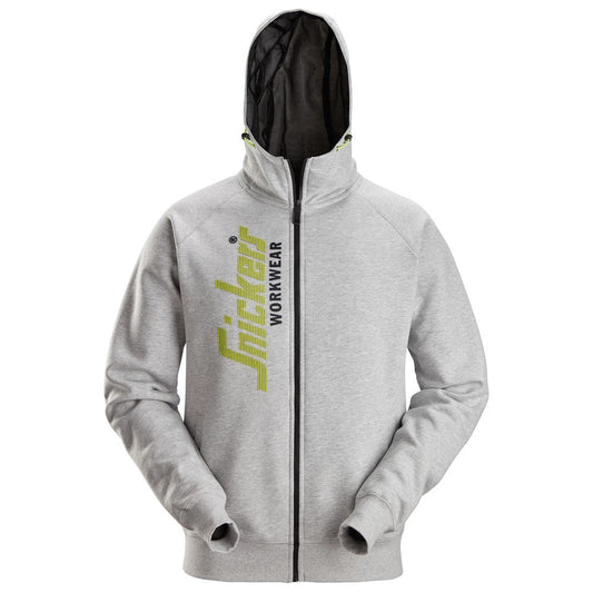 Snickers Workwear - 2846 Sudaderas con cremallera y capucha color gris jaspeado